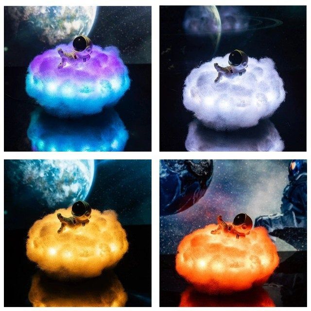 Cloud Astronaut Light Fluffy Lamp 3D Light Cloud (12 Colours & 366 Modes)