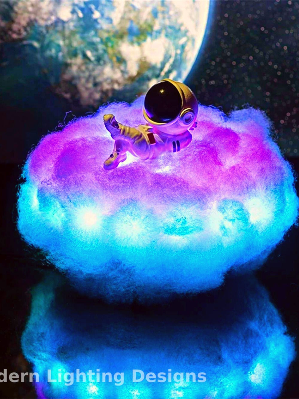 Cloud Astronaut Light Fluffy Lamp 3D Light Cloud (12 Colours & 366 Modes)