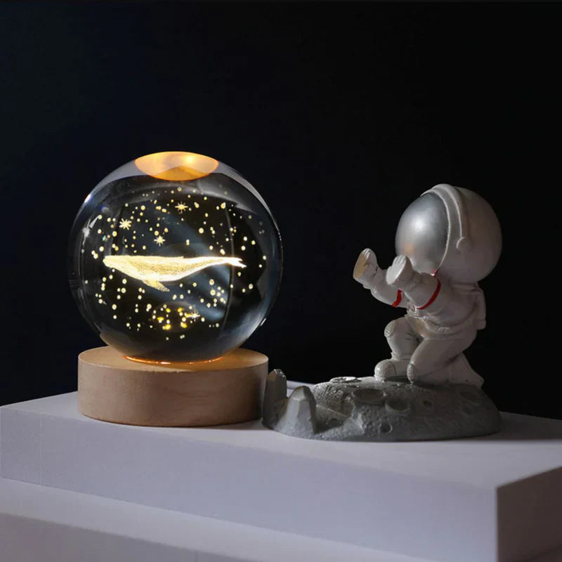 3D Crystal Enchant Your Space with the Radiance of the Crystal Ball Lamp