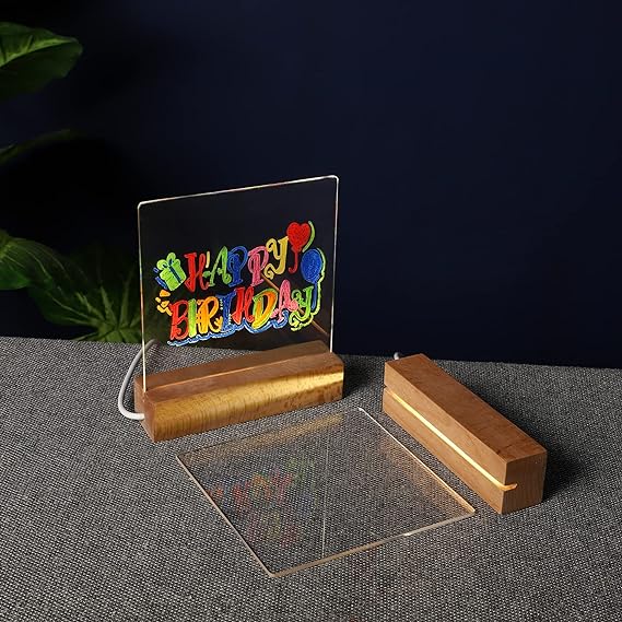 Luminious 3D Acrylic Writing DIY Board