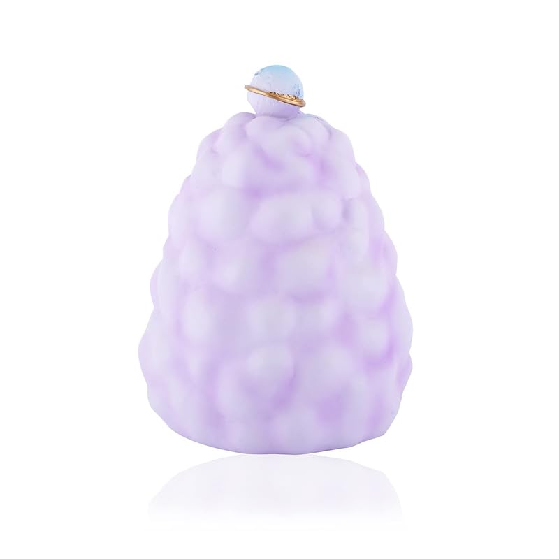 Stellar LED Night Lamp Resin Night Light Boy Statue for Kids Battery Powered Night Light Cute Bedside Lamp Resin Night Light Rechargeable Table Lamp for Kids Bedroom, Home decor, Office, Showcase (Purple)