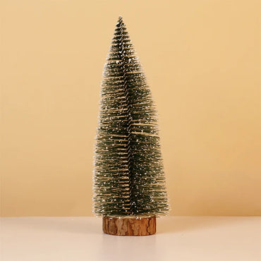 Set-2 Snow-Frosted Mini Christmas Tree