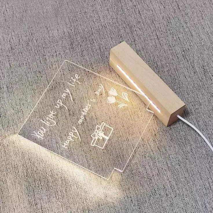 Luminious 3D Acrylic Writing DIY Board