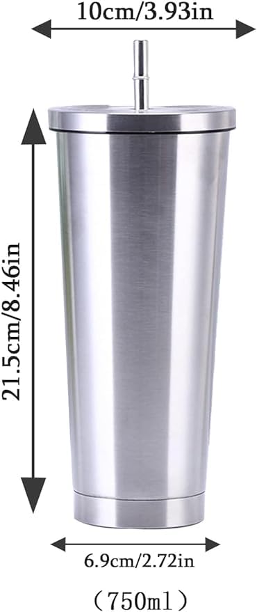 Stainless Steel Straw Tumbler β 470ml / 520ml | Insulated & Sleek Design π₯€β¨