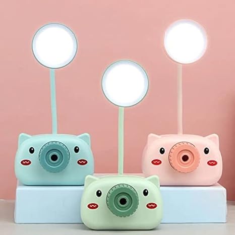 Cute Cartoon LED Reading Light Pen Holder