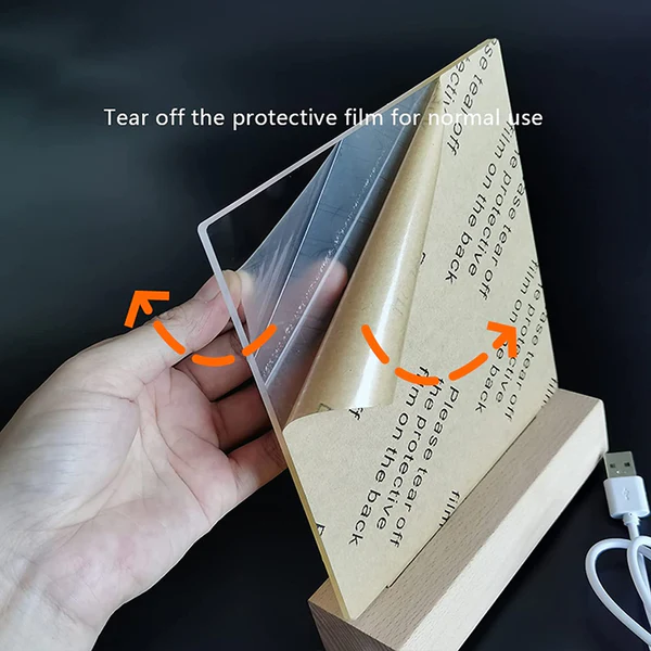 Luminious 3D Acrylic Writing DIY Board