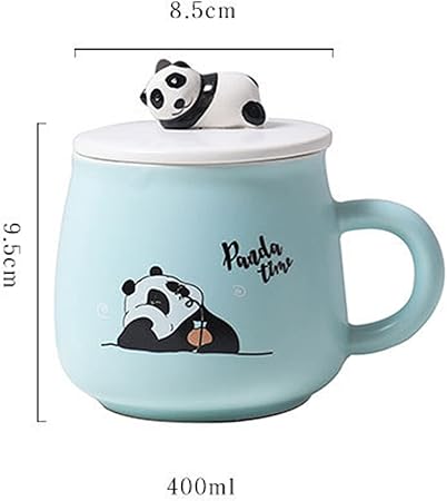 Cute Panda Mug with Lid Panda Mug 400ml