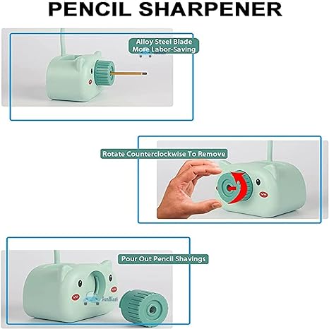 Cute Cartoon LED Reading Light Pen Holder