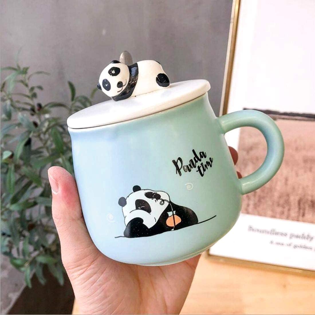 Cute Panda Mug with Lid Panda Mug 400ml