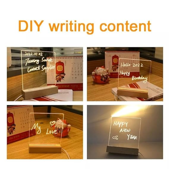 Luminious 3D Acrylic Writing DIY Board