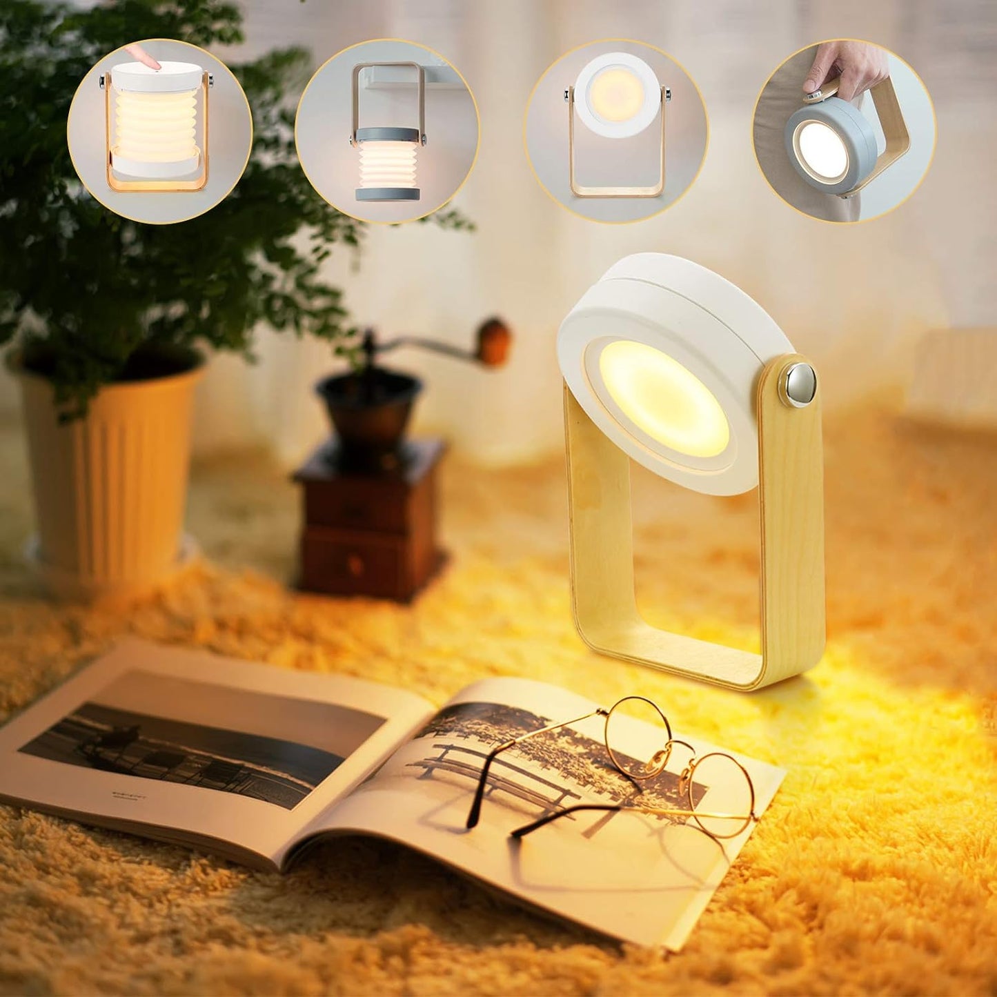 4-in-1 Foldable Table Lamp
