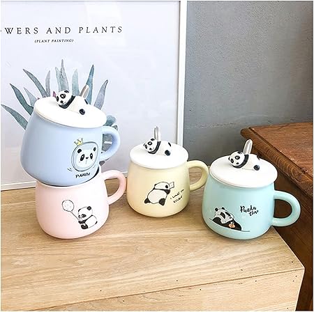 Cute Panda Mug with Lid Panda Mug 400ml