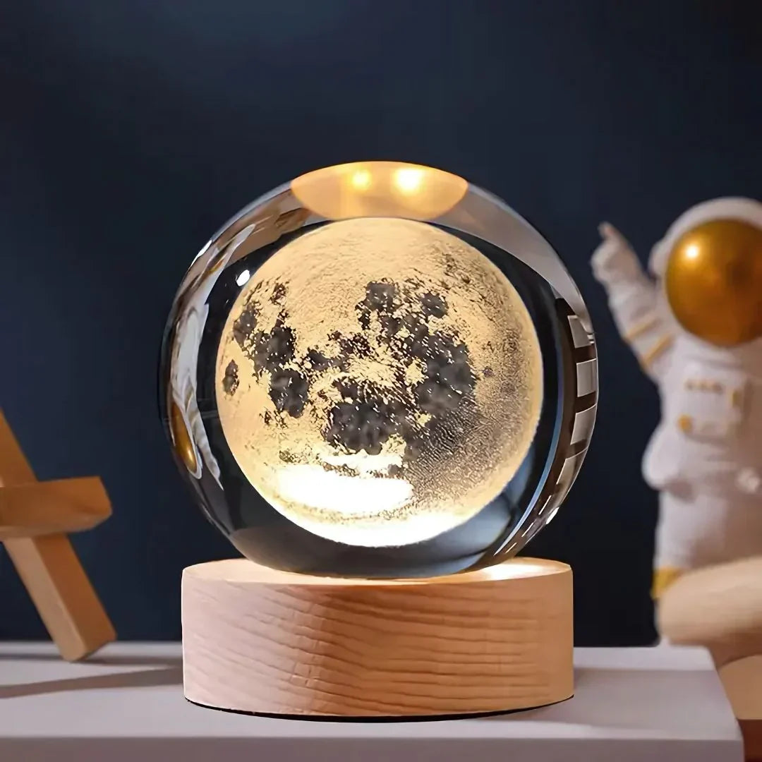 3D Crystal Enchant Your Space with the Radiance of the Crystal Ball Lamp