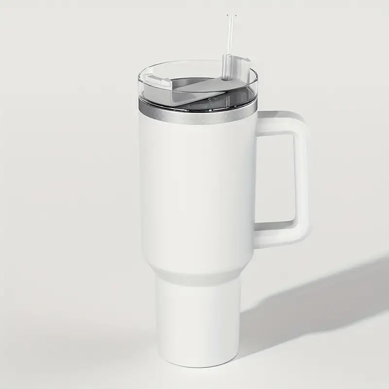 Stainless Steel Tumbler with Straw – Matte Finish & Insulated 1.2L