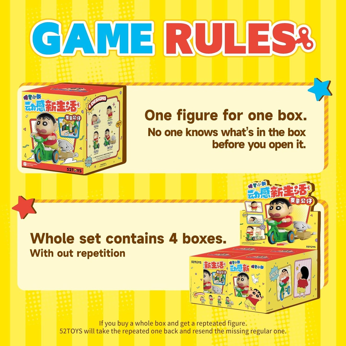 Crayon SHIN-CHAN Dynamic SHIN-Life Blind Box Figure (1PC)