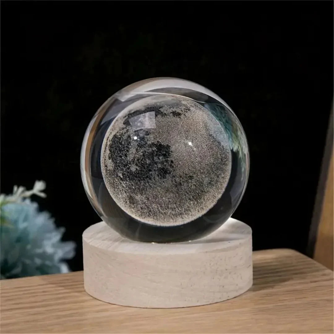 3D Crystal Enchant Your Space with the Radiance of the Crystal Ball Lamp