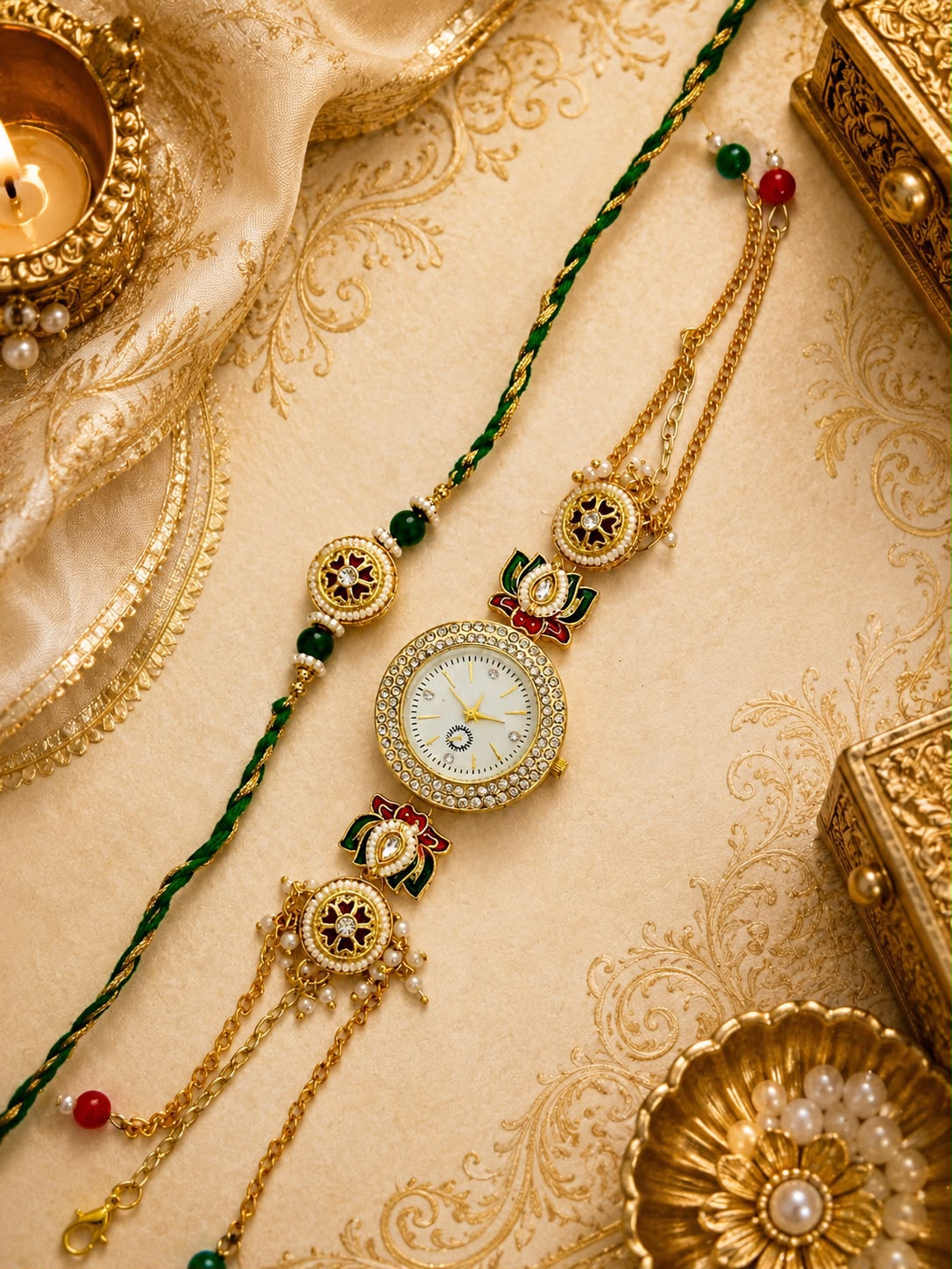Rakhi for Brother | Premium Designer Rakhi with Elegant Bracelet