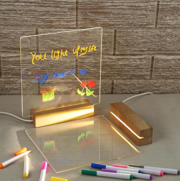 Luminious 3D Acrylic Writing DIY Board