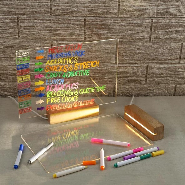 Luminious 3D Acrylic Writing DIY Board