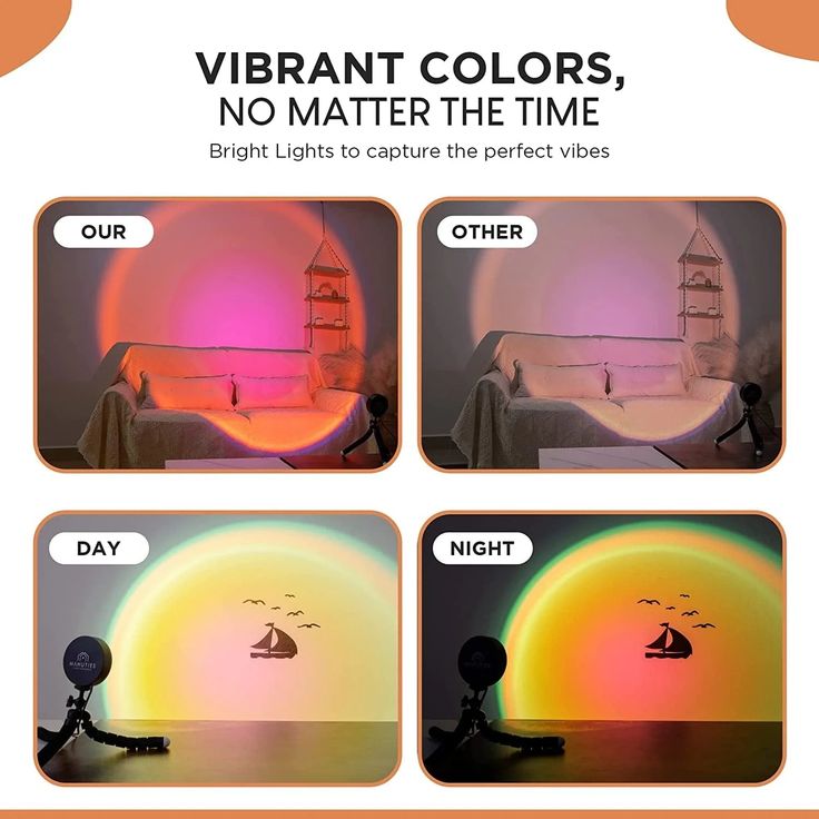 Sunset Lamp Projection Night Light lamp Light With Remote