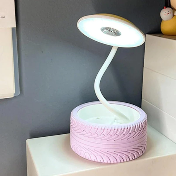 Tyre Wheel LED Table Lamps Desk Kids Bedroom Rechargeable Night Light