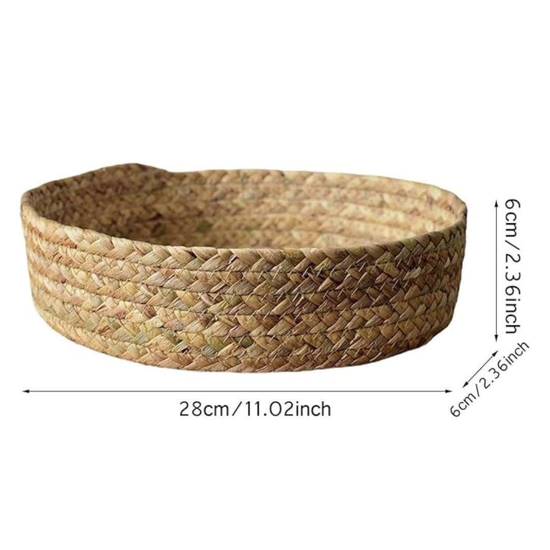 Handwoven Natural Jute Multipurpose Basket
