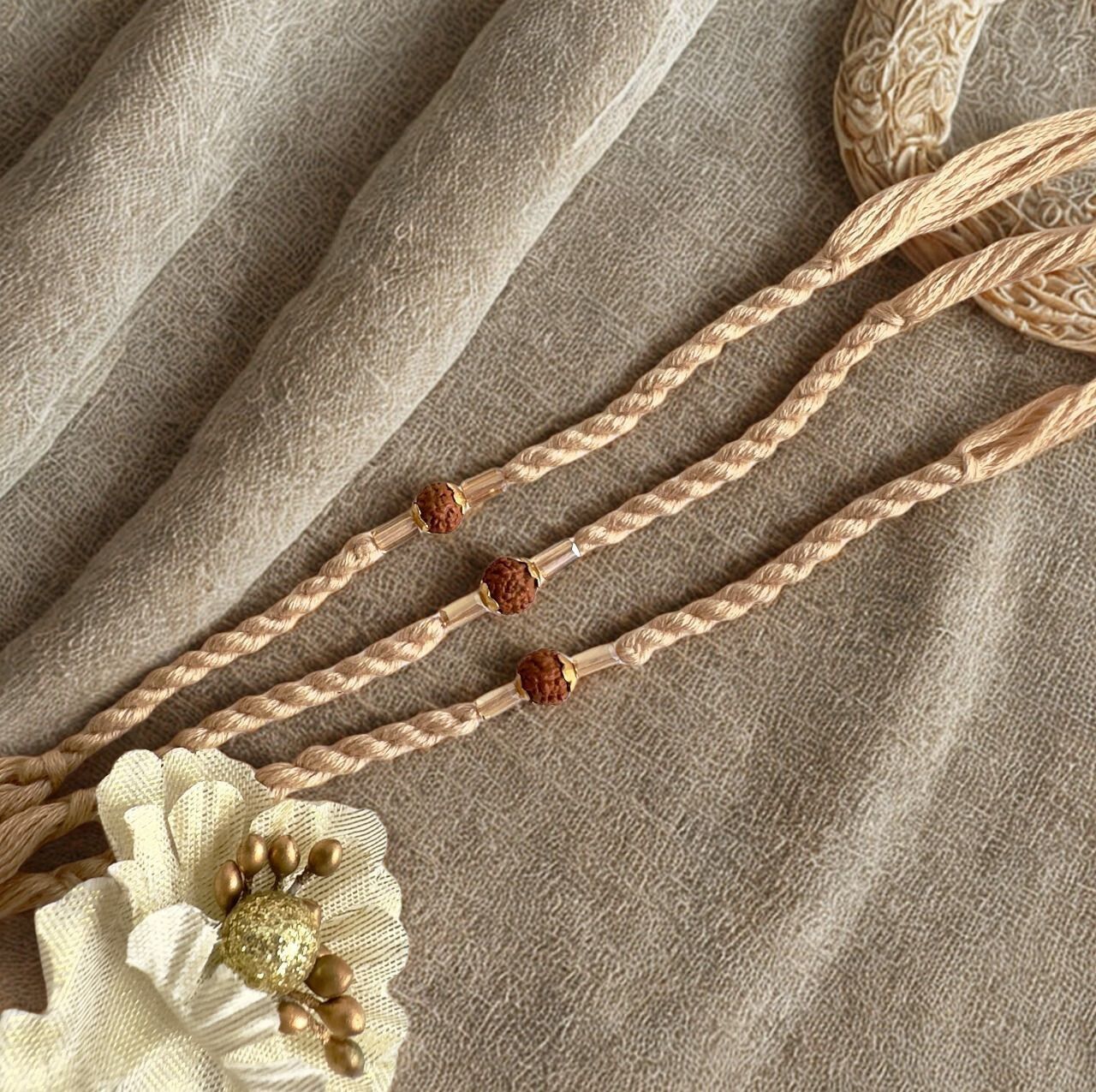 Rudraksha Rakhi β Sacred Strength & Blessings