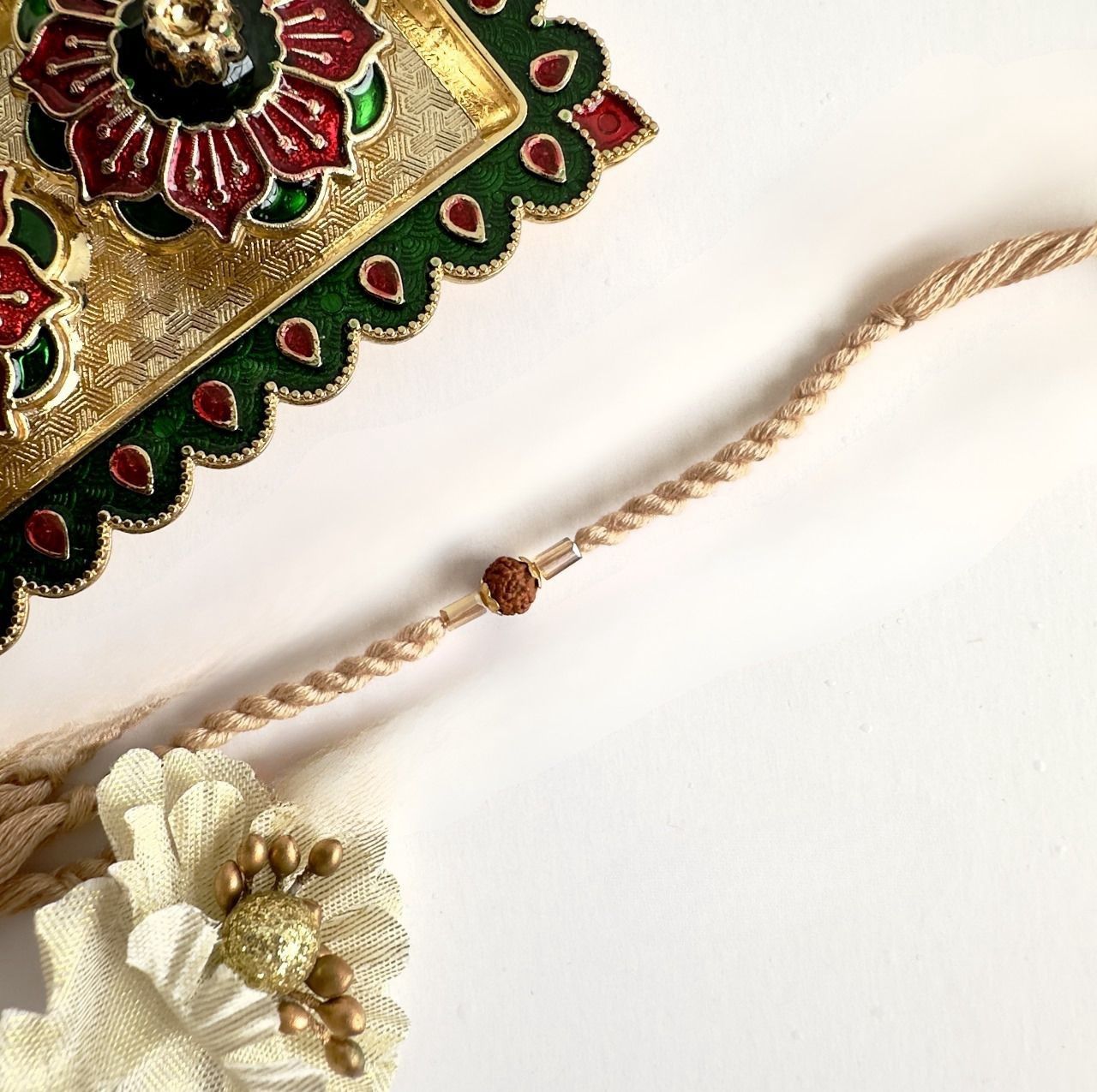 Rudraksha Rakhi β Sacred Strength & Blessings