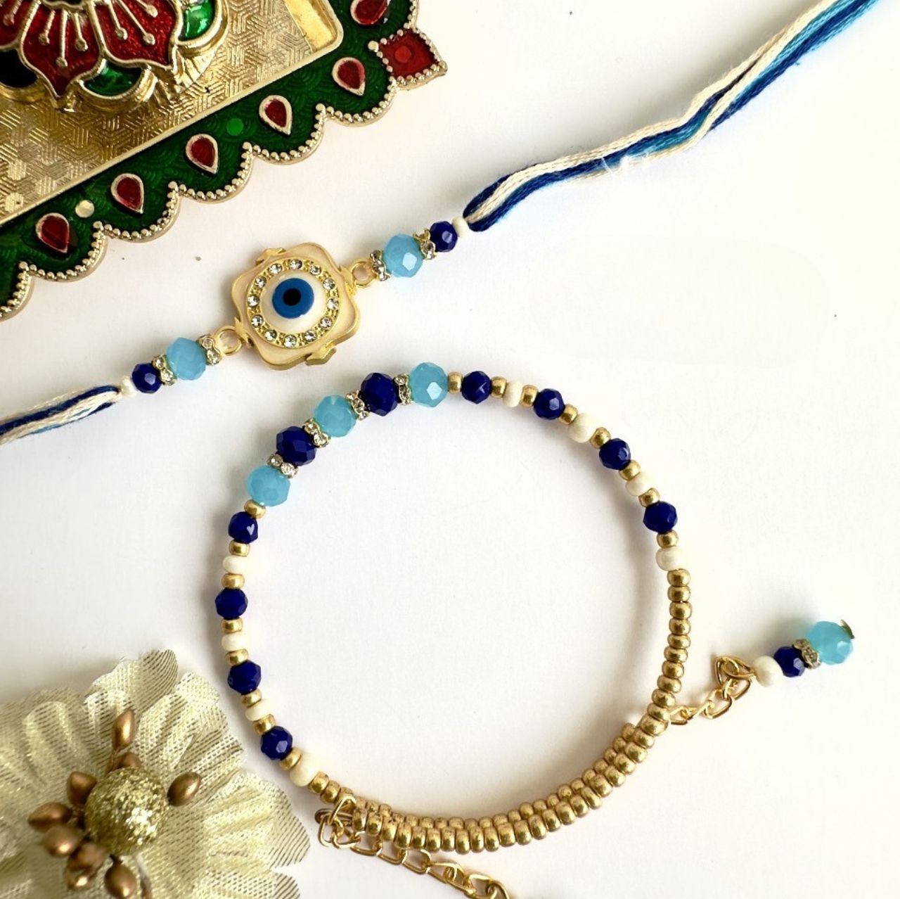 Beaded Bliss Rakhi β Crafted With Care