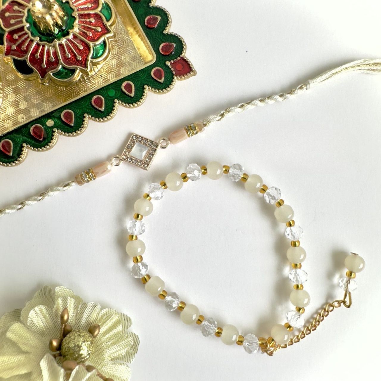 Beaded Bliss Rakhi β Crafted With Care
