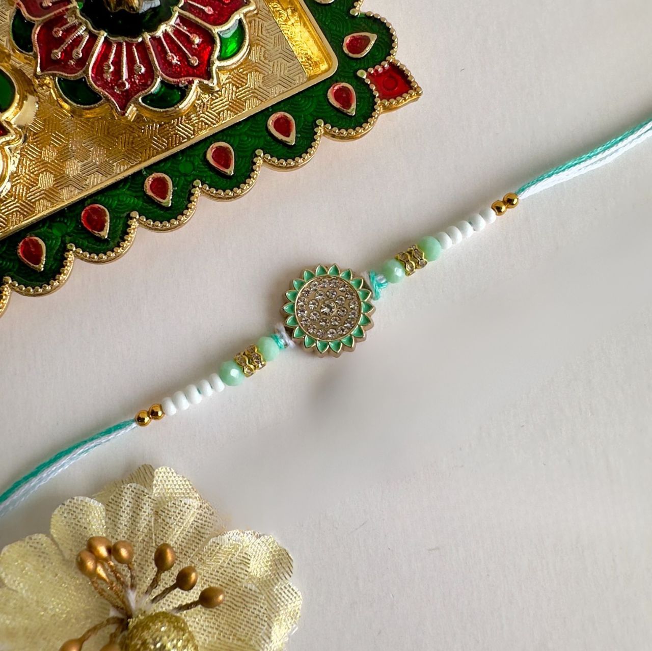 Floral Charm Rakhi β Soft, Stylish & Sweet