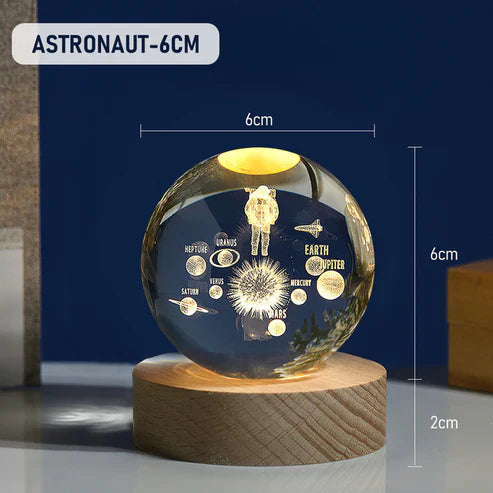 3D Crystal Enchant Your Space with the Radiance of the Crystal Ball Lamp