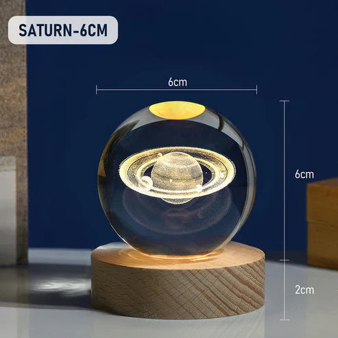 3D Crystal Enchant Your Space with the Radiance of the Crystal Ball Lamp