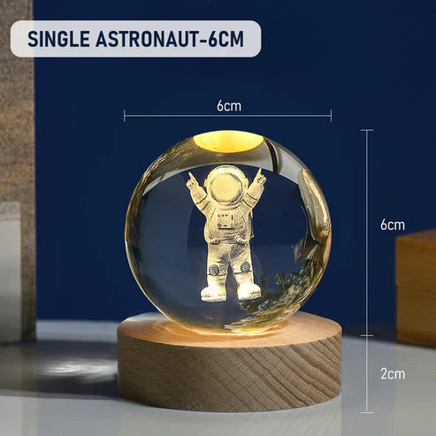 3D Crystal Enchant Your Space with the Radiance of the Crystal Ball Lamp
