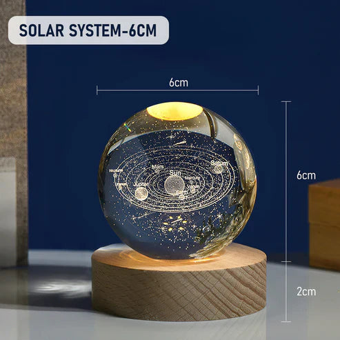 3D Crystal Enchant Your Space with the Radiance of the Crystal Ball Lamp