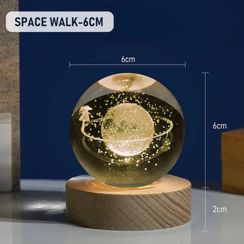 3D Crystal Enchant Your Space with the Radiance of the Crystal Ball Lamp