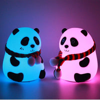 Cute Panda Silicon Night Lamp 7 Colour Changing Light