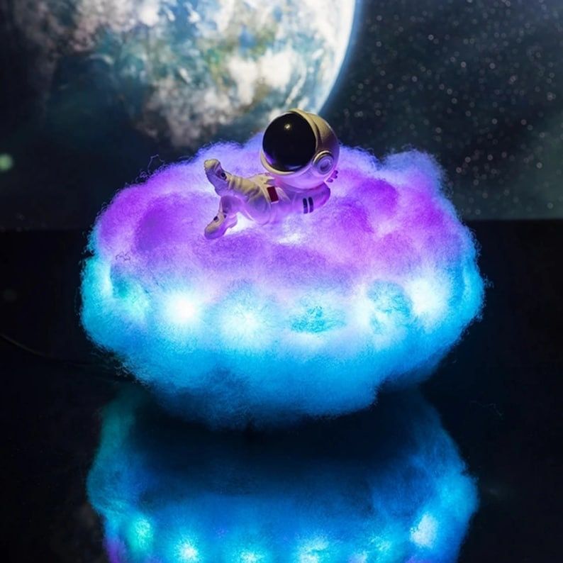 Cloud Astronaut Light Fluffy Lamp 3D Light Cloud (12 Colours & 366 Modes)