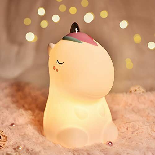 Unicorn Touch Rechargeable Colour Changing Silicone Lamp (Pink)