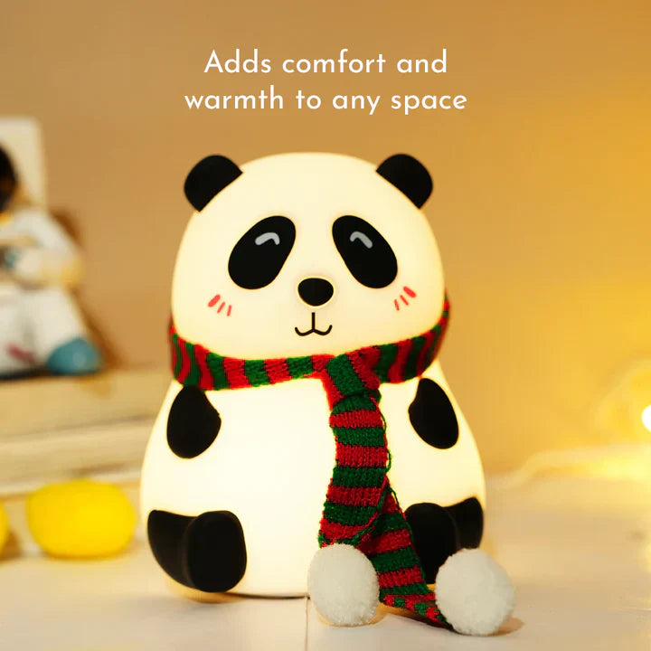 Cute Panda Silicon Night Lamp 7 Colour Changing Light