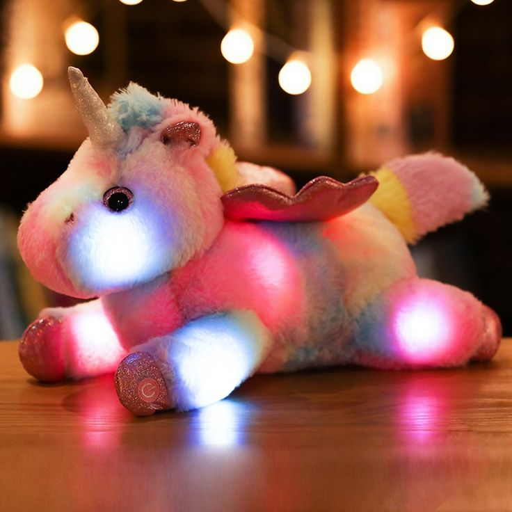 Magical Unicorn LED Light Plush Toy Pillow