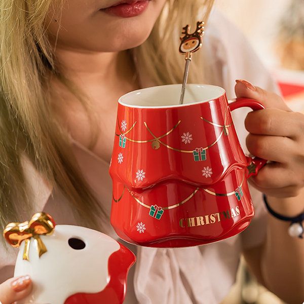 Christmas Coffee Bow Mug