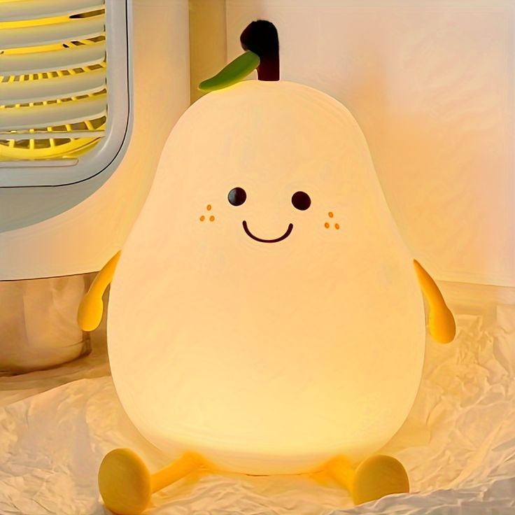 Cute Silicone Pear LED Night Lamp