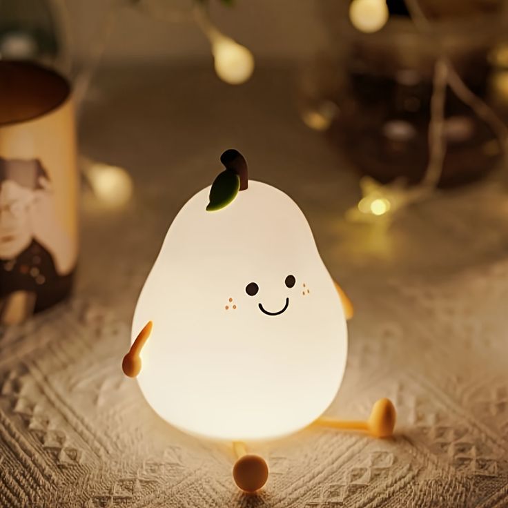 Cute Silicone Pear LED Night Lamp