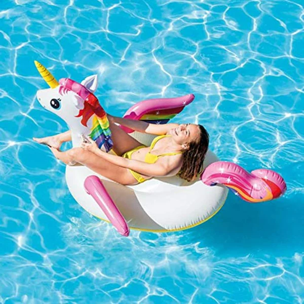 Unicorn Ride-On Swimming Pool Float