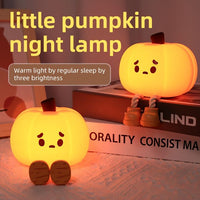 Pumpkin Night Lamp 3 Level Dimmable LED Nightlight