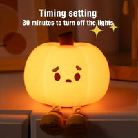 Pumpkin Night Lamp 3 Level Dimmable LED Nightlight