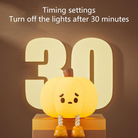 Pumpkin Night Lamp 3 Level Dimmable LED Nightlight