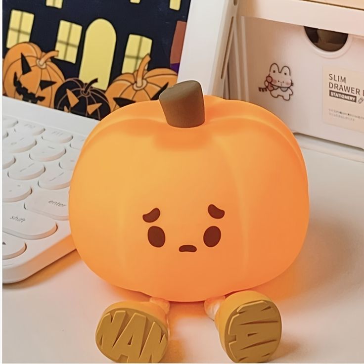 Pumpkin Night Lamp 3 Level Dimmable LED Nightlight