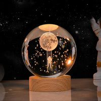 3D Crystal Enchant Your Space with the Radiance of the Crystal Ball Lamp